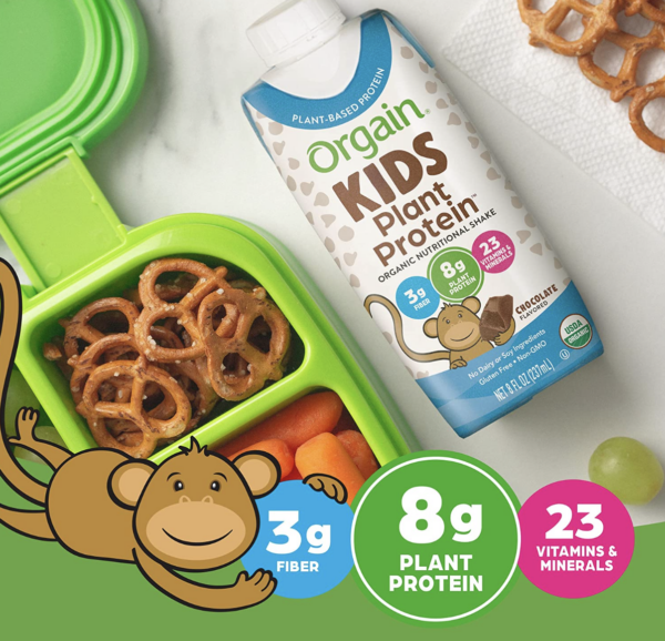 Orgain Kids Protein Shake (dairy & plant based options)