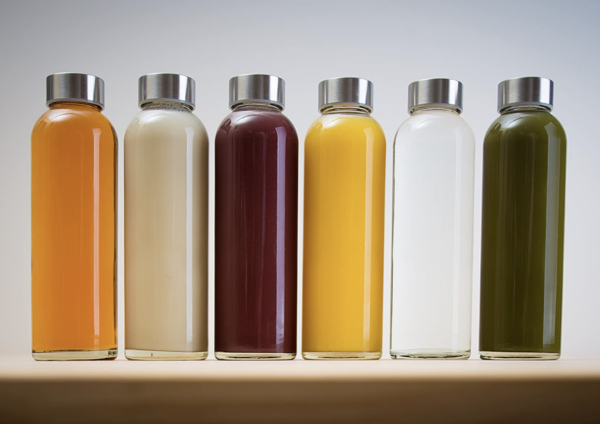 Reusable Glass Bottles for Juicing